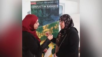 An interview with Dr. Nazreen Nawaz at the Kashmir Conference